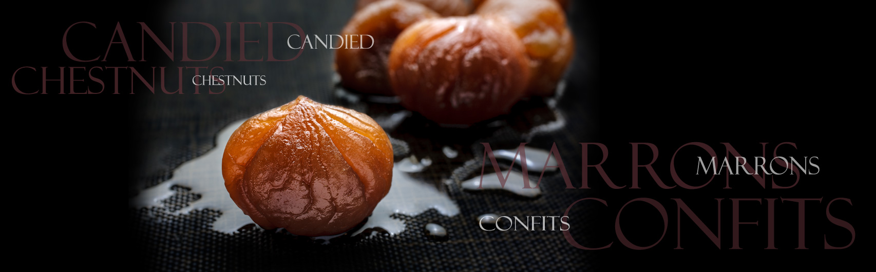 cardelion chesnuts confits marrons